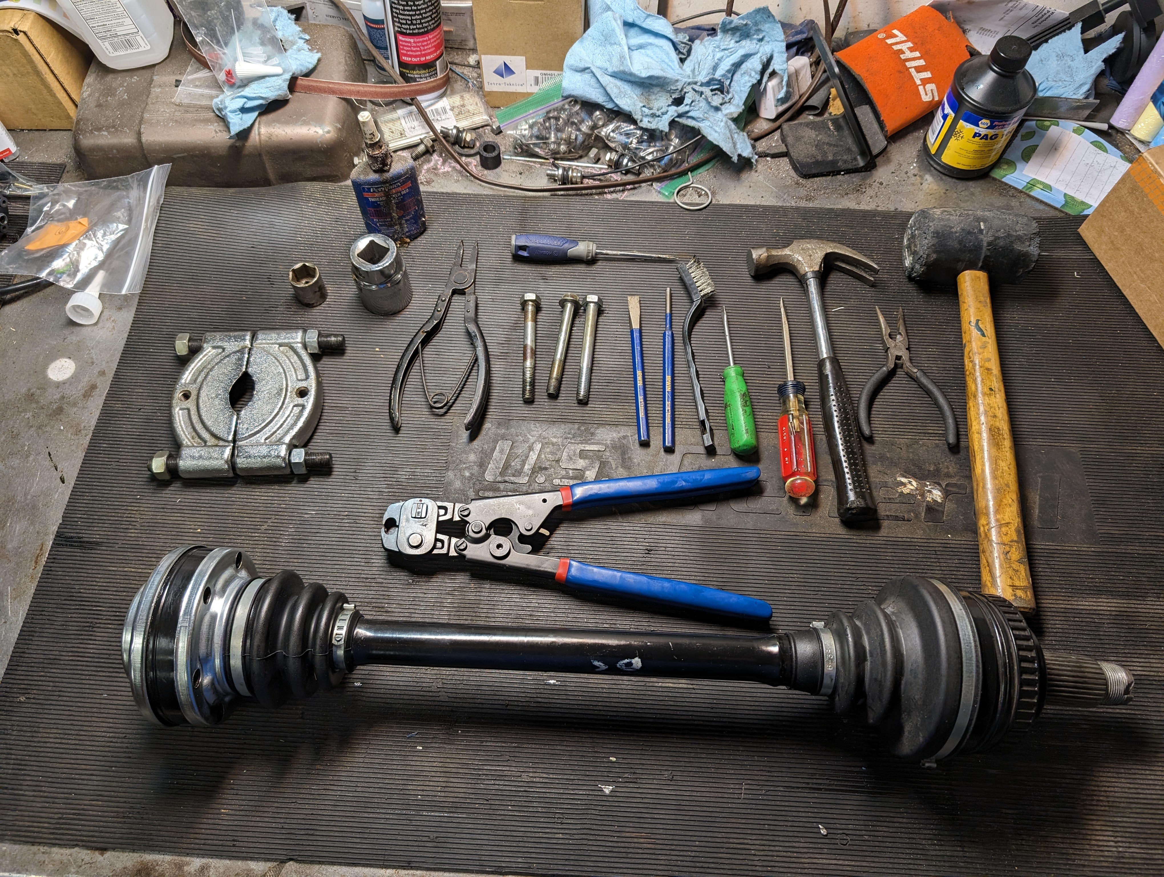 Rear axle CV boot replacement/repack DIY